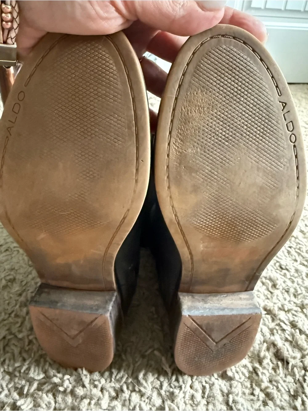 Aldo Black Over-the-Knee Leather Boots
